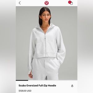 Lululemon Scuba Oversized Full Zip Hoodie